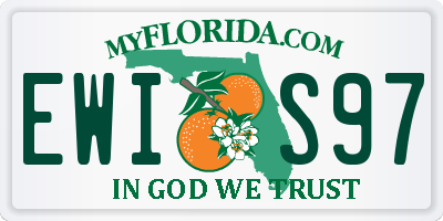 FL license plate EWIS97