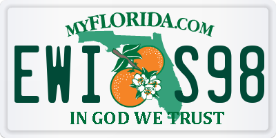 FL license plate EWIS98