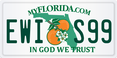 FL license plate EWIS99