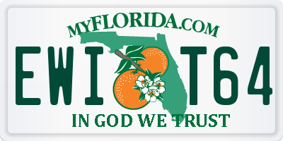 FL license plate EWIT64