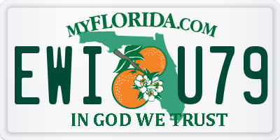 FL license plate EWIU79