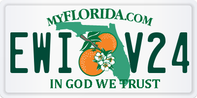 FL license plate EWIV24