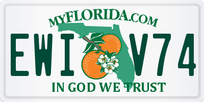 FL license plate EWIV74