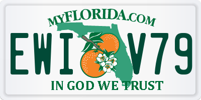 FL license plate EWIV79