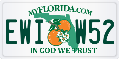 FL license plate EWIW52
