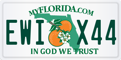 FL license plate EWIX44
