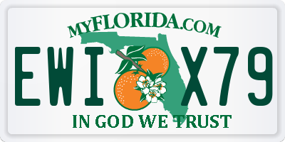 FL license plate EWIX79
