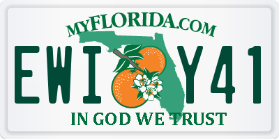 FL license plate EWIY41