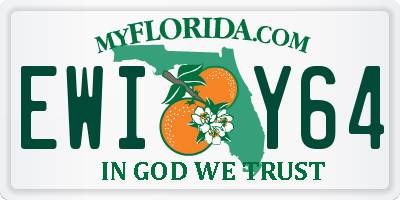 FL license plate EWIY64