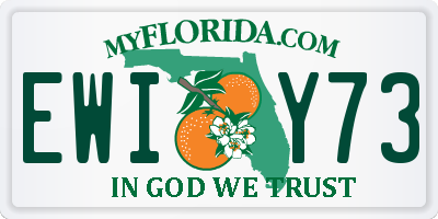FL license plate EWIY73