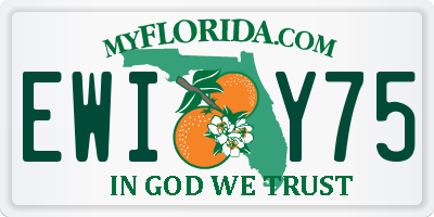 FL license plate EWIY75