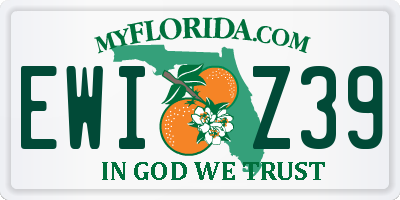 FL license plate EWIZ39