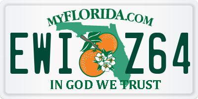 FL license plate EWIZ64
