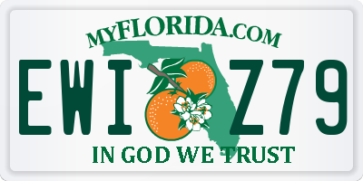 FL license plate EWIZ79
