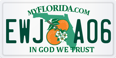 FL license plate EWJA06