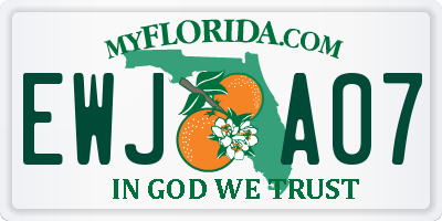 FL license plate EWJA07
