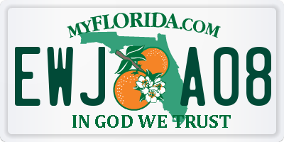 FL license plate EWJA08