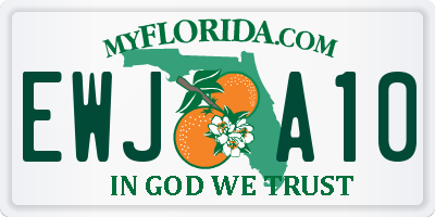 FL license plate EWJA10