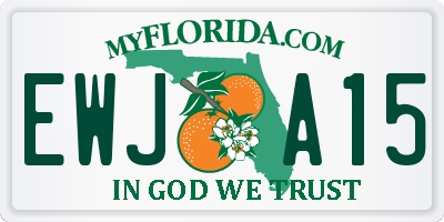 FL license plate EWJA15