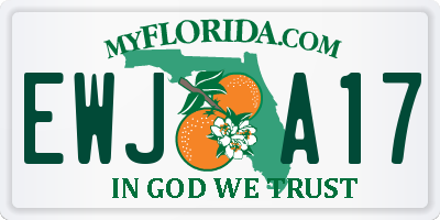 FL license plate EWJA17