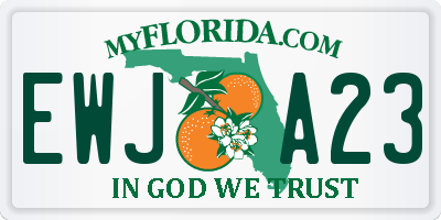 FL license plate EWJA23