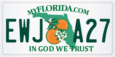 FL license plate EWJA27