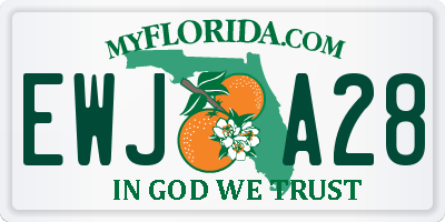 FL license plate EWJA28