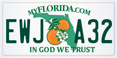 FL license plate EWJA32
