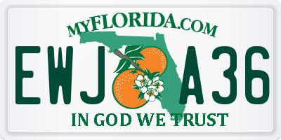 FL license plate EWJA36