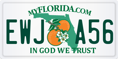 FL license plate EWJA56