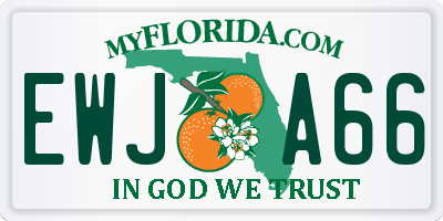 FL license plate EWJA66