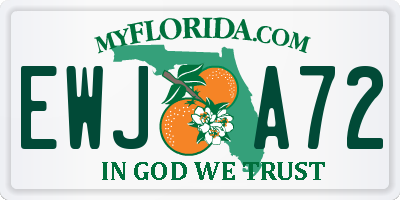 FL license plate EWJA72