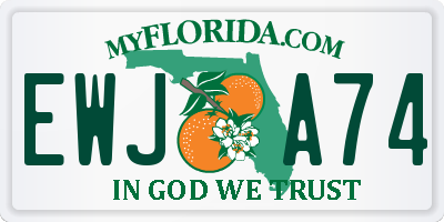 FL license plate EWJA74