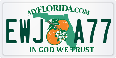 FL license plate EWJA77