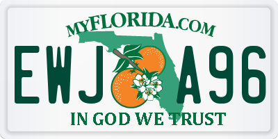 FL license plate EWJA96