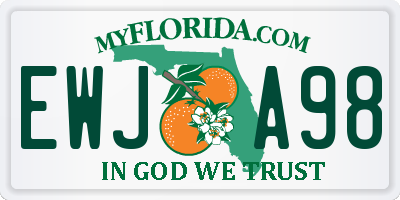 FL license plate EWJA98