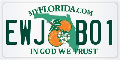 FL license plate EWJB01