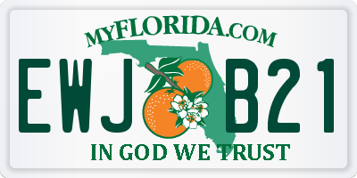 FL license plate EWJB21