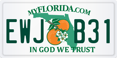 FL license plate EWJB31