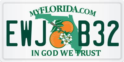FL license plate EWJB32