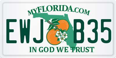 FL license plate EWJB35