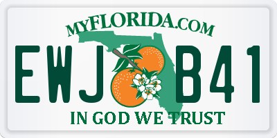 FL license plate EWJB41