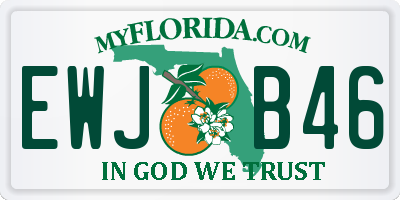 FL license plate EWJB46
