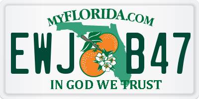 FL license plate EWJB47