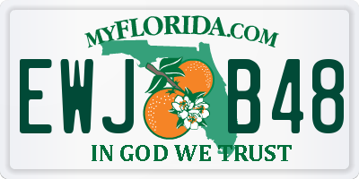 FL license plate EWJB48
