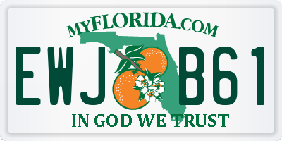 FL license plate EWJB61