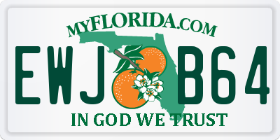 FL license plate EWJB64