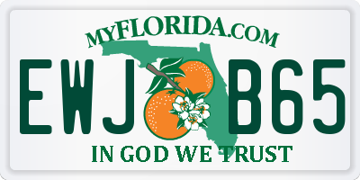 FL license plate EWJB65