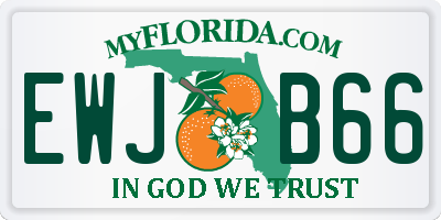 FL license plate EWJB66