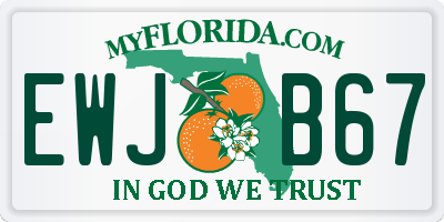 FL license plate EWJB67